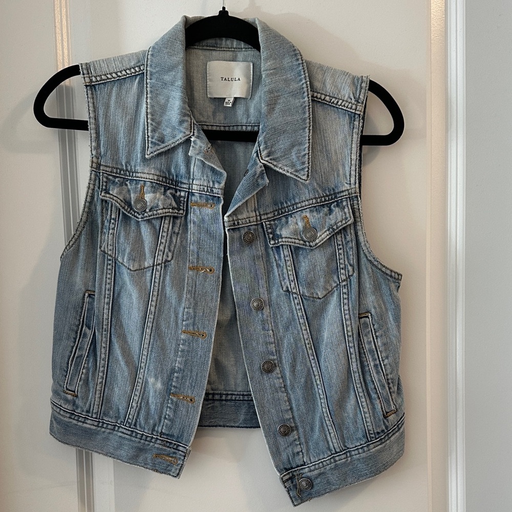 Talula Light Blue Denim Vest